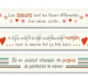 Serviette de toilette "Famille"