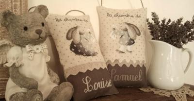 Coussin de porte "lapin"