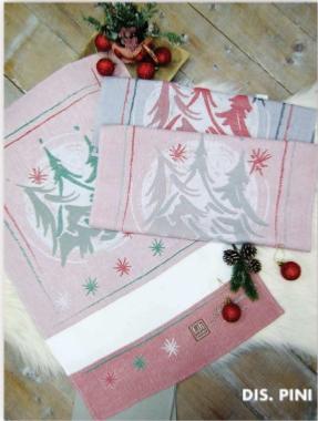 Torchon LLP Sapin Vert/Rose