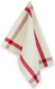 Torchon coton Grand-Mère - Ecru/Rouge
