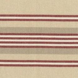 Lugana Linéa 10 fils - 3159 naturel et rouge